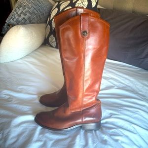 Melissa Button Frye Boots - Extended Calf Size 7